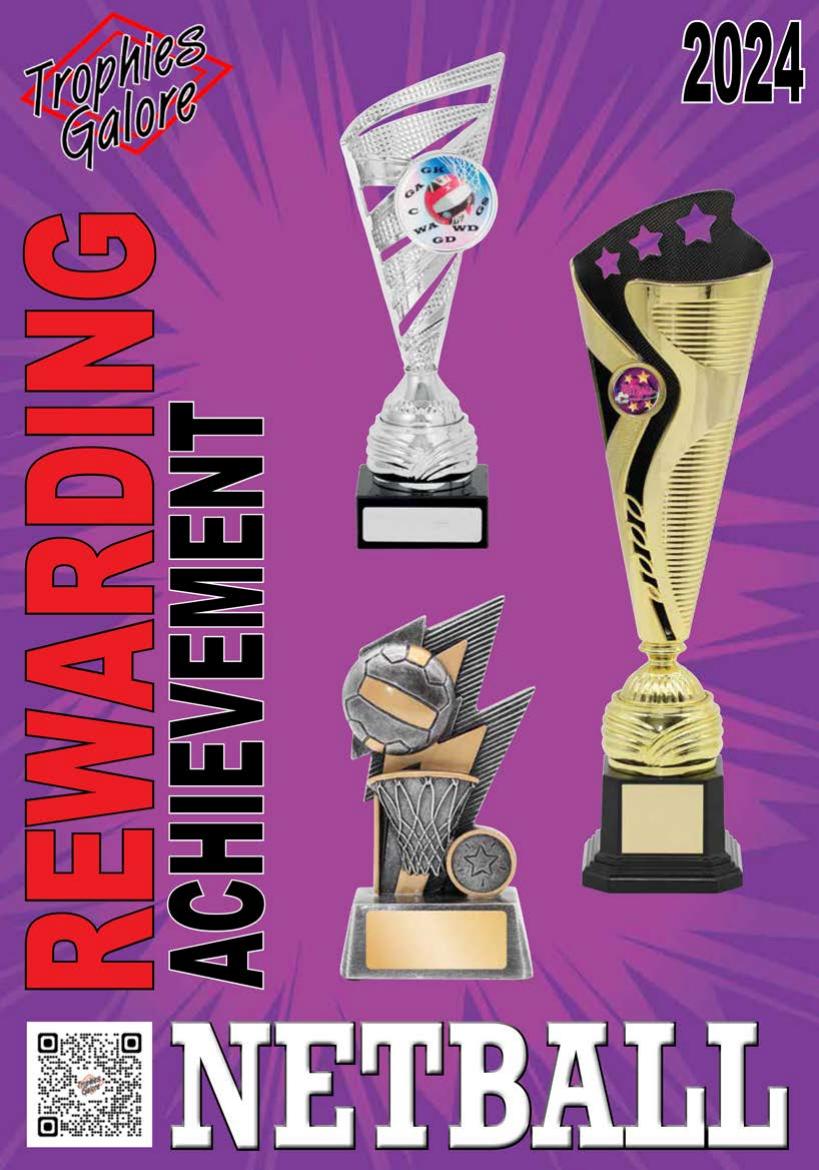 Trophies Galore – Netball 2024 front page