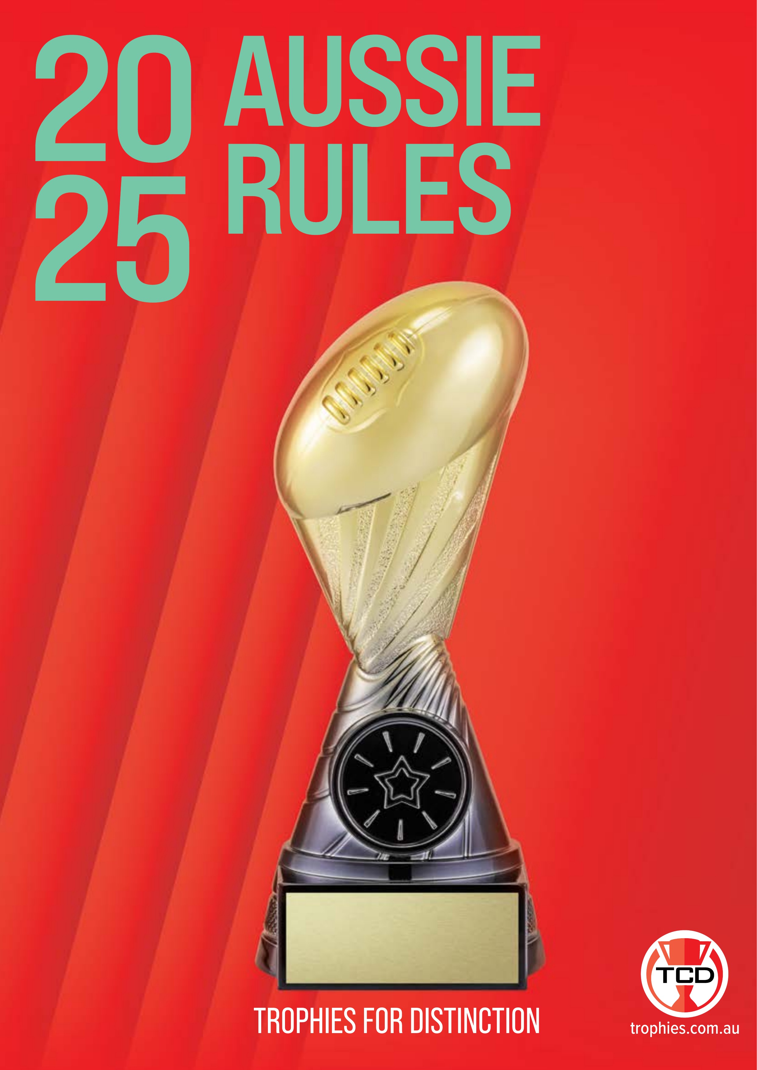 Trophies for Distinction – Aussie Rules 2026 front page